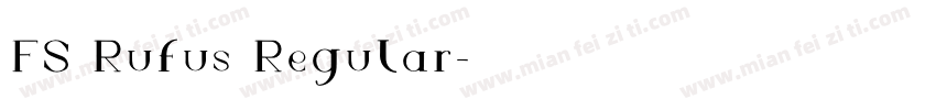 FS Rufus Regular字体转换
